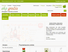 Tablet Screenshot of ekogrozis.lt